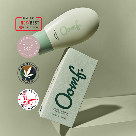 Oomf CBD Lube in Press Cover