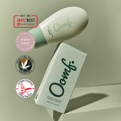 Oomf CBD Lube in Press Cover