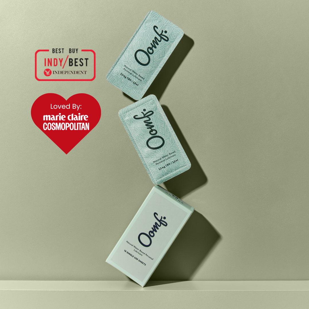 Oomf sheets CBD Lube for travel