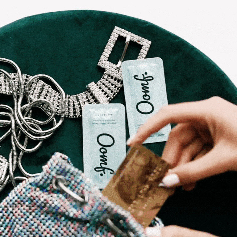 Oomf CBD Lube travel packets